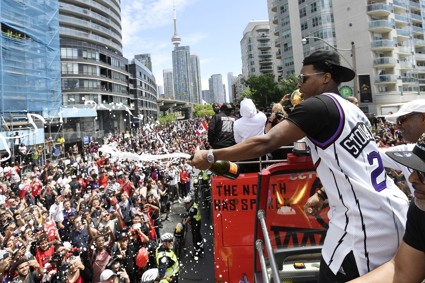 Raptors Parade Basketball